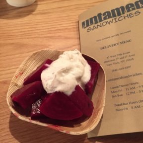 Gluten-free beets from Untamed Sandwiches